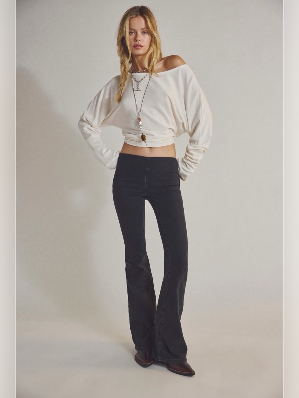 Free People we the free pull on flare Jeans